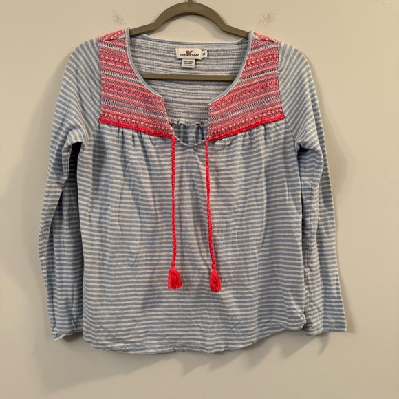 Women’s Vineyard Vines Striped Blue and Pink Top size XS - Picture 1 of 5